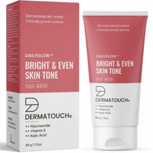Dermatouch Bright & Even Tone with Niacinamide, Vitamin E and Kojic Acid Face Wash (30 g)